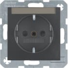 HAGER BOCCHIOTTI - Presa SCHUKO Serie B.3/B.7 antracite opaco