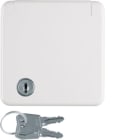 HAGER BOCCHIOTTI - Presa SCHUKO con placca e coperchio a cerniera wg UP IP44 bianco polare lucido