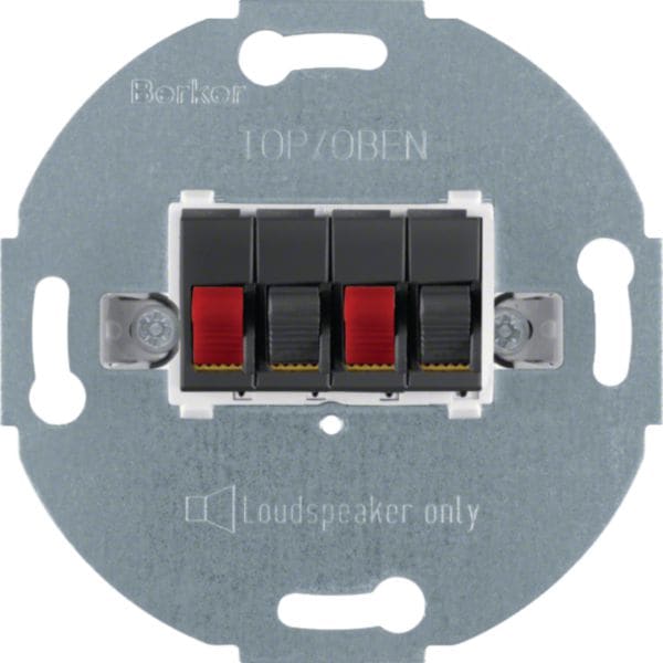 HAGER BOCCHIOTTI - Scatola di collegamento per altoparlanti stereo antracite opaco 457305