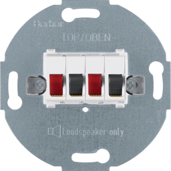 HAGER BOCCHIOTTI - Scatola di collegamento per altoparlanti stereo bianco polare opaco 457309