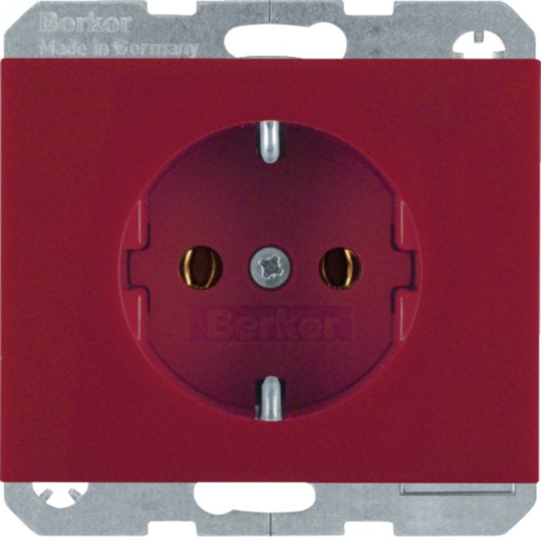 HAGER BOCCHIOTTI - Presa SCHUKO Berker K.1 rosso lucido