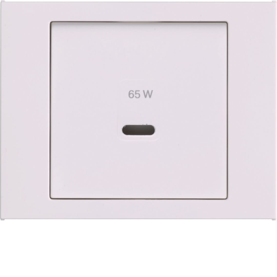 HAGER BOCCHIOTTI - PEZZO CENTRALE PER USB K.X, BIANCO POL. 48607009