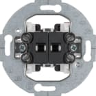 HAGER BOCCHIOTTI - Pulsante doppio, 2 contatti di chiusura 10 A - 250 V anello di supporto rotondo 503511