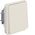 HAGER BOCCHIOTTI - puls. contatto NA con bilanciere a parete/da incasso Serie W.1 bianco pol. opac