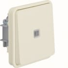 HAGER BOCCHIOTTI - puls. contatto di commutazione illuminato Serie W.1 bianco pol. opac