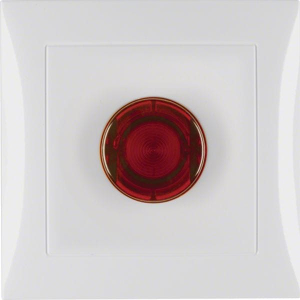 HAGER BOCCHIOTTI - Pulsante completo per luci scala Berker S.1 bianco polare lucido 2 A 51018989