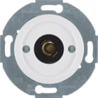 HAGER BOCCHIOTTI - puls./spia lum. E10, contatto NA + pezzo c.le Serie 1930/Glas bianco pol. luc. 5104