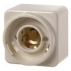 HAGER BOCCHIOTTI - Spia luminosa E14 a parete bianco lucido