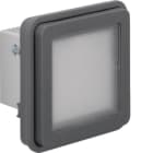 HAGER BOCCHIOTTI - segnale lum. a LED illuminazione rossa/verde Serie W.1 grigio opac
