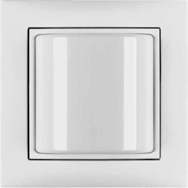 HAGER BOCCHIOTTI - Spia luminosa con cornice Berker S.1 bianco polare lucido