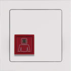 HAGER BOCCHIOTTI - Tasto di chiamata con cornice Berker Q.3 bianco polare velluto 52066099