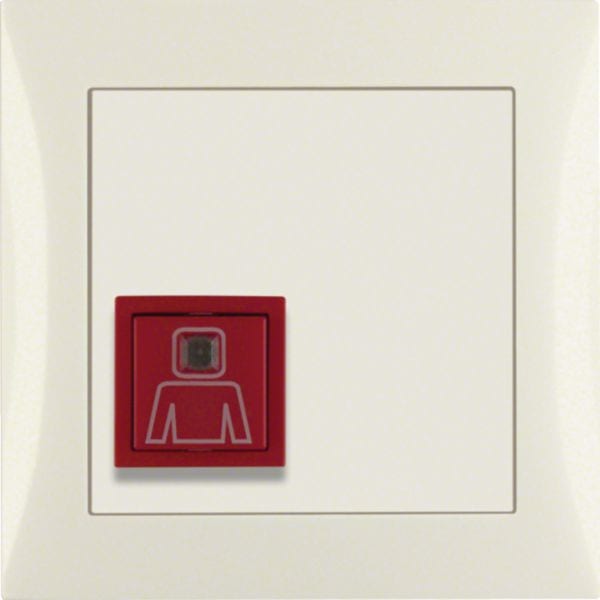 HAGER BOCCHIOTTI - Tasto di chiamata con cornice Berker S.1 bianco lucido 52068982