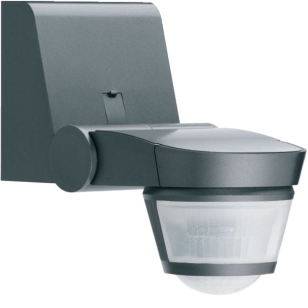 HAGER BOCCHIOTTI - Rilevatore di movimento infrarosso Twin doppia lente IP55 antracite 52321