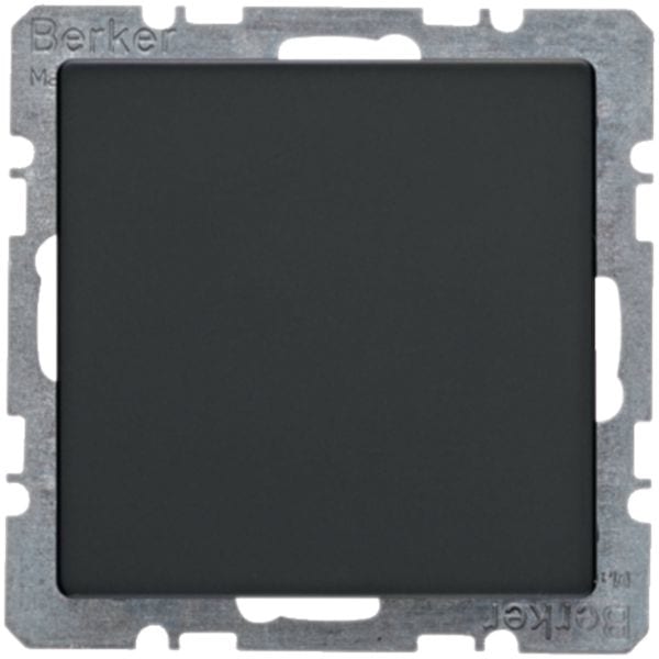 HAGER BOCCHIOTTI - Inserto cieco + pezzo c.le, attacco e graffe Serie Q.1/Q.3 antrac.vellut, vern. 6710096086