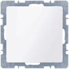 HAGER BOCCHIOTTI - Inserto cieco + pezzo c.le, attacco e graffe Serie Q.1/Q.3 bianco polare vellut 6710096089