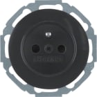 HAGER BOCCHIOTTI - Presa con spinotto di messa a terra Serie R.classic nero lucido 6765792045