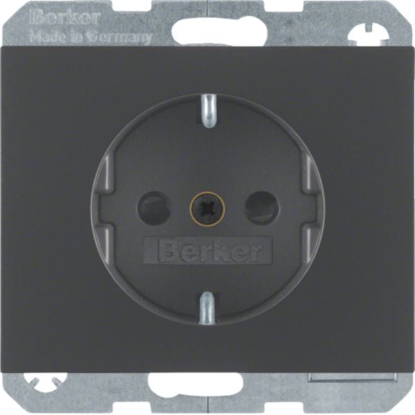 HAGER BOCCHIOTTI - Presa SCHUKO Berker K.1 antracite opaco, verniciato