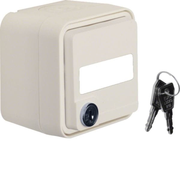 HAGER BOCCHIOTTI - Presa SCHUKO coperch + portaetich. alta protez. da contatti Serie W.1 bianc pol. 7341693502