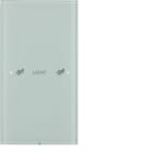 HAGER BOCCHIOTTI - Sensore touch singolo comfort KNX - Serie R.3 vetro bianco polare