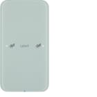 HAGER BOCCHIOTTI - Sensore touch singolo comfort KNX - Serie R.1 vetro bianco polare