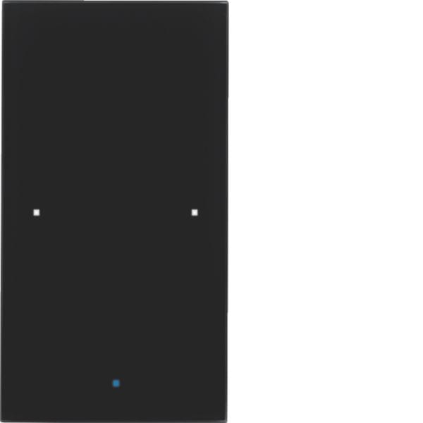 HAGER BOCCHIOTTI - Sensore touch singol comfort?con accoppiator bus KNX?Berker TS Sensor vetro nero