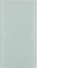 HAGER BOCCHIOTTI - Sensore touch singolo comfort KNX - Serie R.3 vetro bianco polare