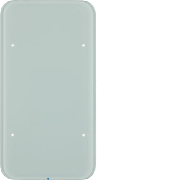 HAGER BOCCHIOTTI - Sensore touch singolo comfort KNX - Serie R.1 vetro bianco polare