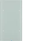 HAGER BOCCHIOTTI - Sensore touch doppio comfort KNX - Serie R.3 vetro bianco polare
