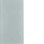 HAGER BOCCHIOTTI - Sensore touch triplo comfort?con accoppiatore bus KNX?Berker TS Sensor vetro alu