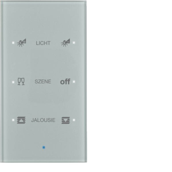 HAGER BOCCHIOTTI - Sensore vetro KNX triplo comfort KNX - Serie TS Sensor vetro alu