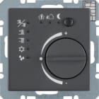 HAGER BOCCHIOTTI - Termostato KNX KNX - Serie Q.1/Q.3 antracite velluto, verniciato 75441126