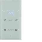 HAGER BOCCHIOTTI - Sensore vetro KNX doppio con Termostato KNX - Serie TS Sensor vetro bianco pol.