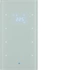 HAGER BOCCHIOTTI - Sensore vetro KNX triplo con Termostato KNX - Serie TS Sensor vetro bianco pol.
