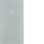 HAGER BOCCHIOTTI - Sensore vetro KNX triplo con Termostato KNX - Serie TS Sensor vetro alu