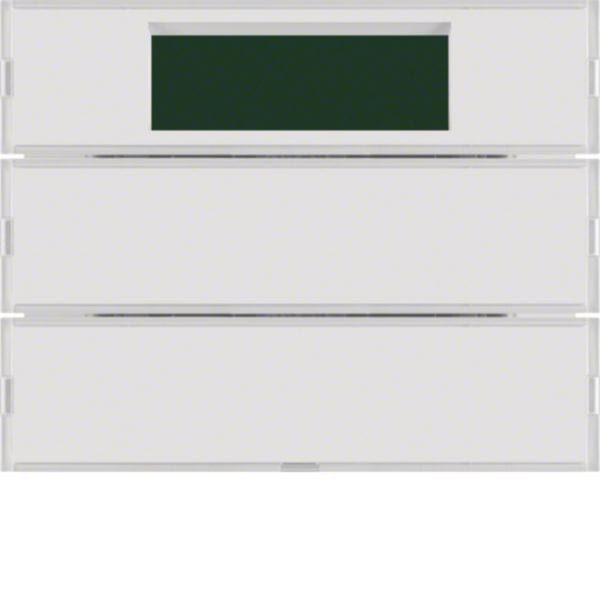 HAGER BOCCHIOTTI - Sensore a tasti doppio con regolat. di temperatura KNX - Serie K.1 Bianco pol.