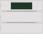 HAGER BOCCHIOTTI - Sensore a tasti doppio con regolat. di temperatura KNX - Serie K.1 Bianco pol.