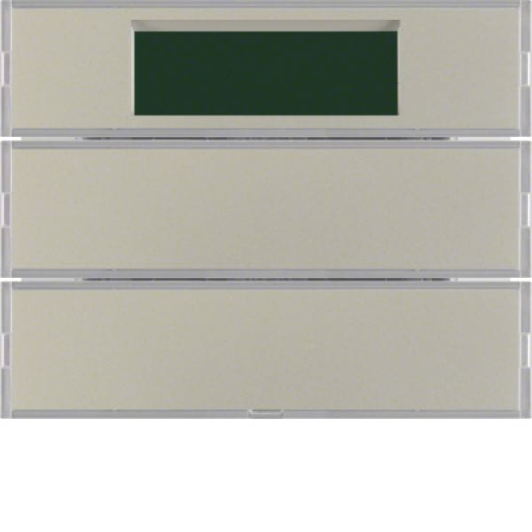 HAGER BOCCHIOTTI - Sensore a tasti doppio con regolat. di temperatura KNX - Serie K.5 acciaio inox