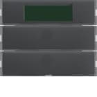 HAGER BOCCHIOTTI - Sensore a tasti doppio con Termostato KNX - Serie K.1 antracite