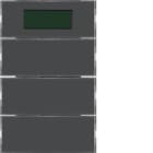 HAGER BOCCHIOTTI - Sensore a tasti triplo con Termostato KNX - Serie K.1 antracite