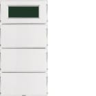 HAGER BOCCHIOTTI - Sens. a tasti triplo + Termostato KNX - Serie S.1/B.3/B.7 x bianco e bianco pol.