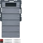 HAGER BOCCHIOTTI - Sensore a tasti quintuplo con regolat. di temperatura KNX - Serie Q.1/Q.3 allum. 75665724