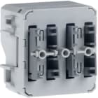 HAGER BOCCHIOTTI - Modulo Puls. doppio accoppiatore bus integrato 2 punti di comando KNX W.1