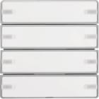 HAGER BOCCHIOTTI - Sensore a tasti quadruplo KNX - Serie Q.1/Q.3 alu 80144321