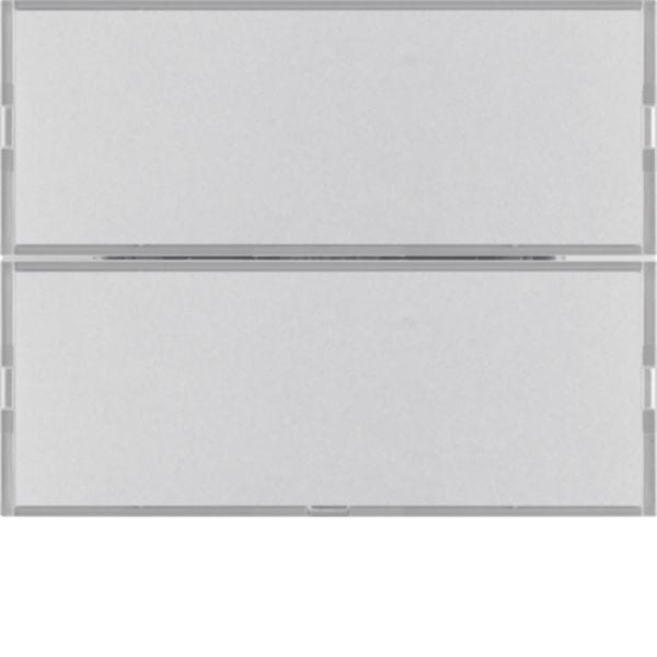 HAGER BOCCHIOTTI - Sensore a tasti doppio con LED RGB, sonda temp. e portaetichetta KNX - K.5 alu 80162774