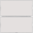 HAGER BOCCHIOTTI - Sensore a tasti doppio KNX - Serie S.1/B.3/B.7 per bianco e bianco polare 80162780