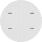 HAGER BOCCHIOTTI - Sensore a tasti doppio KNX - Berker R.1/R.3 bianco polare lucido