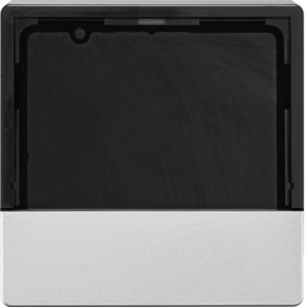 HAGER BOCCHIOTTI - Mostrina x Reg. temp. e rilev. ambiente KNX - Serie Q.1/Q.3 alu vellut, vern.