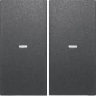 HAGER BOCCHIOTTI - Copertura x Mod. sensore a tasti doppio KNX berker S.1/B.3/B.7 antracite opaco
