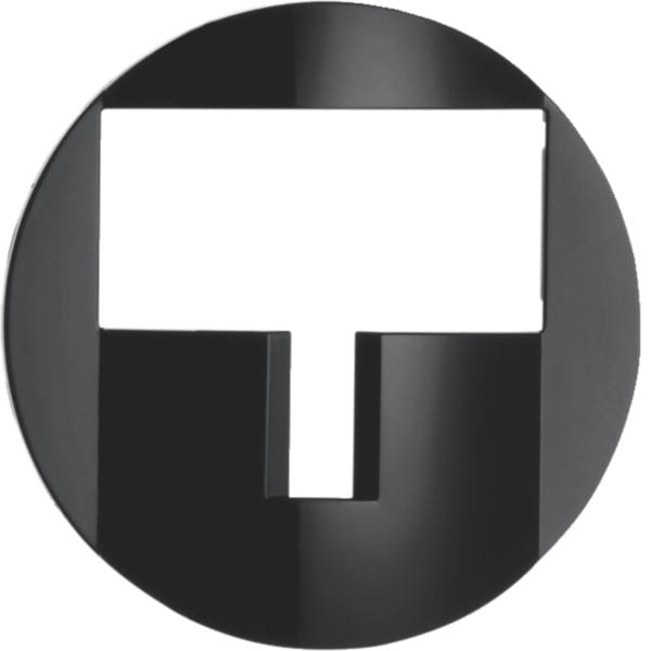 HAGER BOCCHIOTTI - Copertura per modulo rilevatore di movimento KNX Berker R.1/R.3 nero lucido