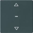 HAGER BOCCHIOTTI - Copertura con simbolo frecce x modulo sensore a tasti singolo, Q.x antrac.vellut 80961226